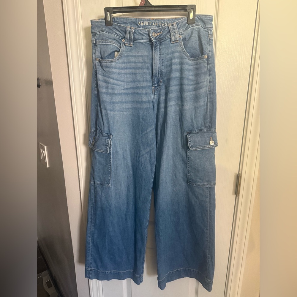 Women’s  Blue Cargo Jeans